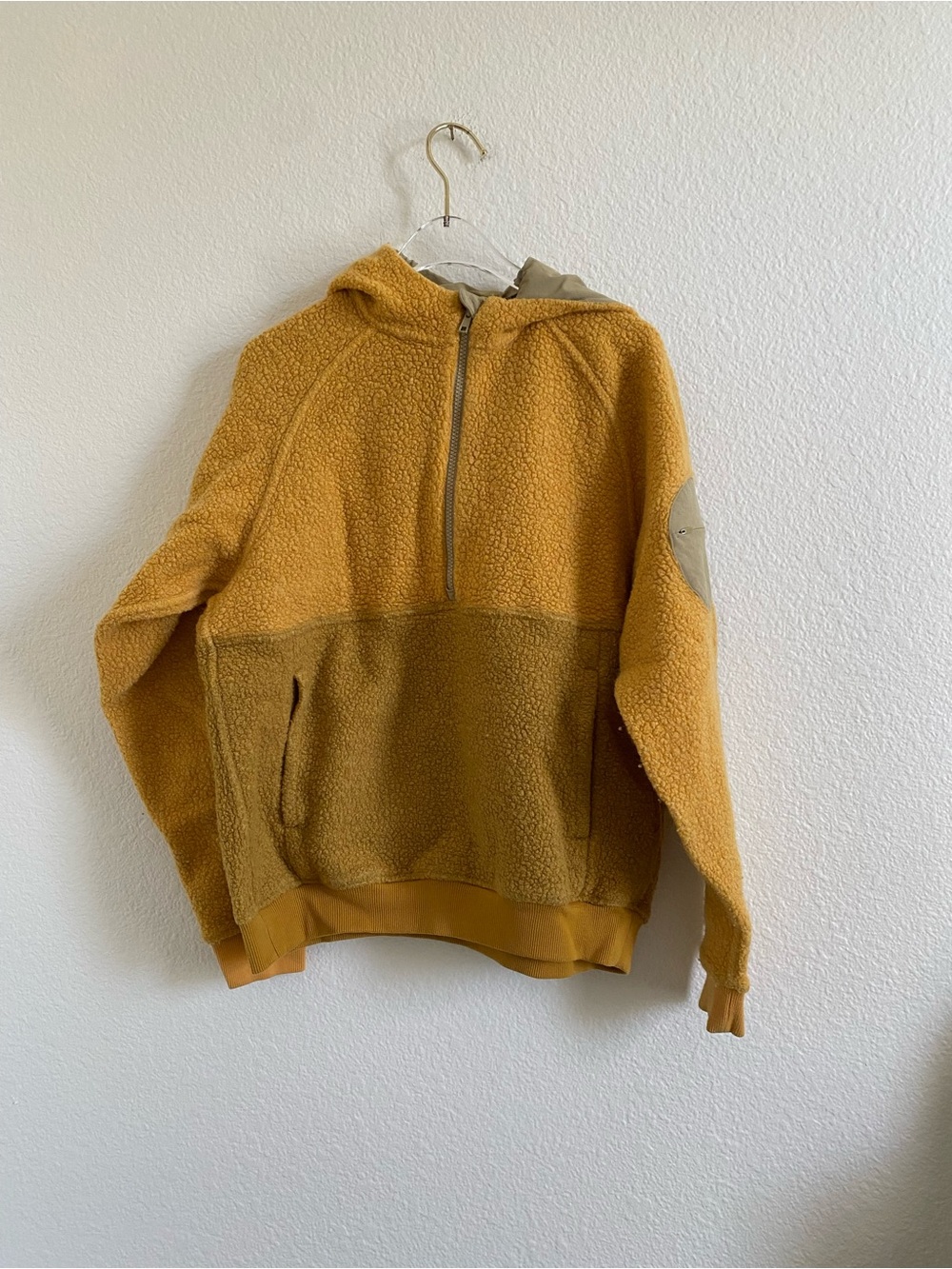 Outdoor Voices Megafleece Wool Half-Zip Hoodie